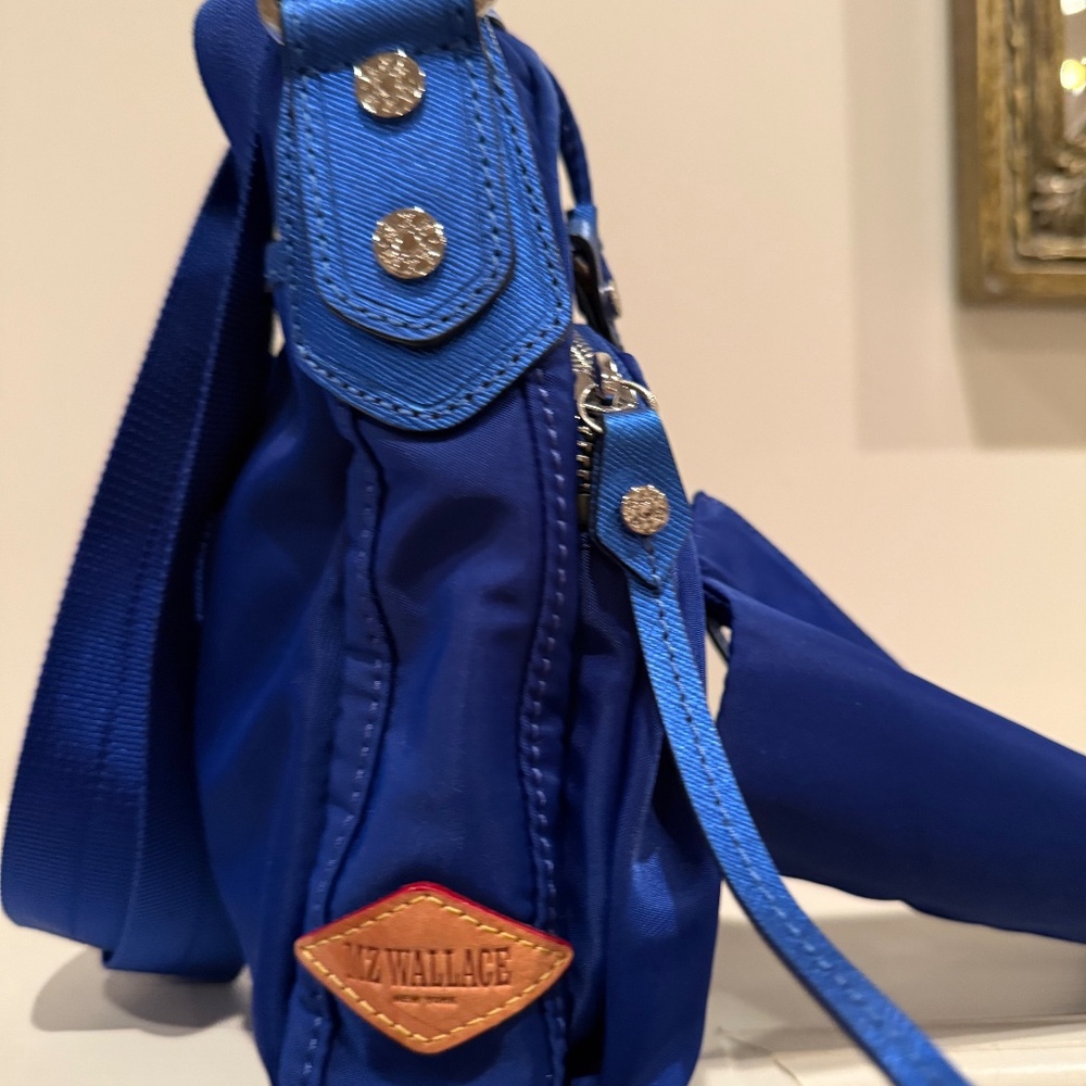 EUC MZ Wallace Vibrant Blue Crossbody Bag with Pouch - Picture 3 of 7